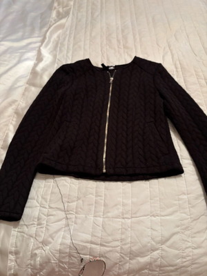 Quilted jacket used H&M black size XS