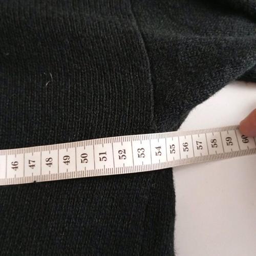 Vintage wool long women's pullover L used, black