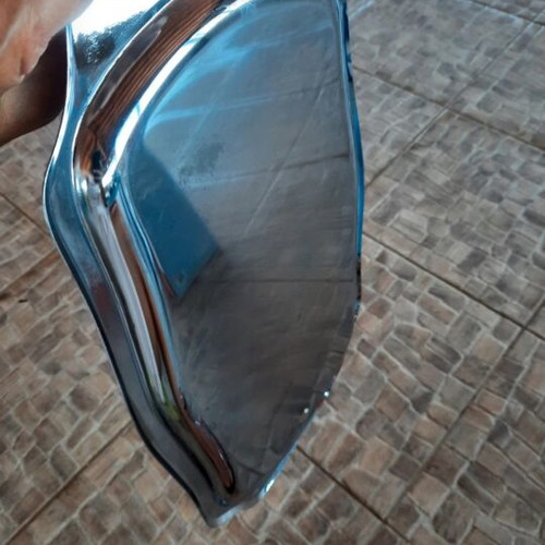 Large stainless steel serving tray with engraving like new