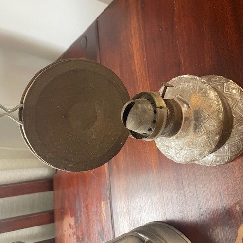 Oil lamps used, set of two