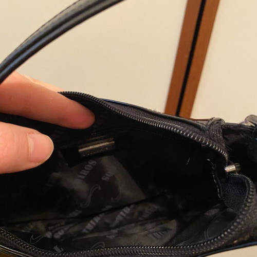 Thiros vintage shoulder bag used, black, small
