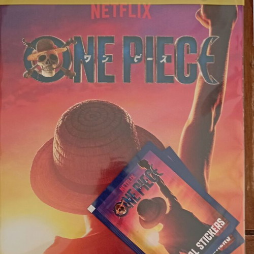 One Piece Sticker Album new with 10 stickers