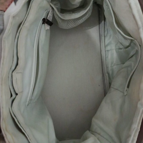 Baby bag used with travel changing mat