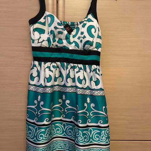 2bebe short turquoise dress small new