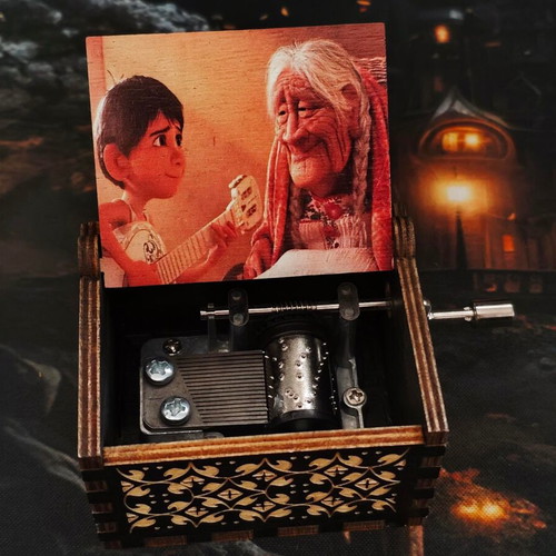 Wooden music box Coco Remember Me like new