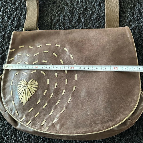 Moschino crossbody bag brown like new, leather