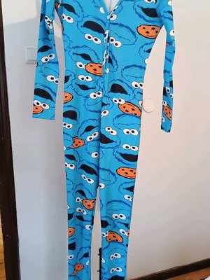 Cookie Monster women's jumpsuit like new, blue