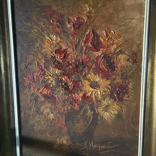 Muratidou painting used embossed with quality frame