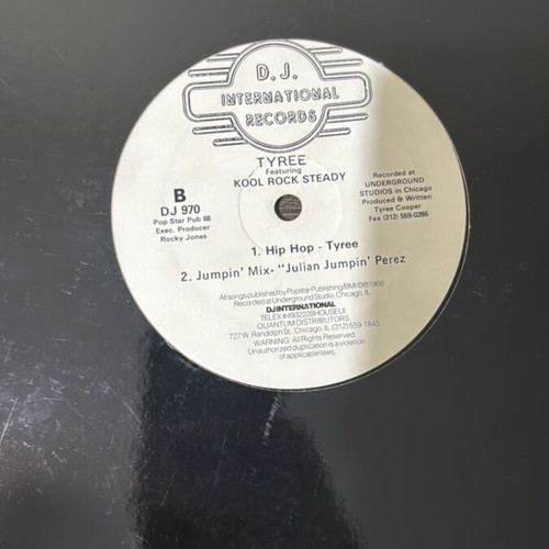 Tyree vinyl record used, 1988 USA edition