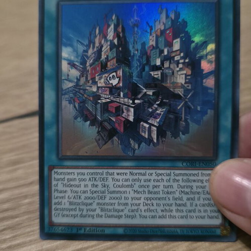 Hideout In The Sky Coulomb 1st Edition Spell Card like new