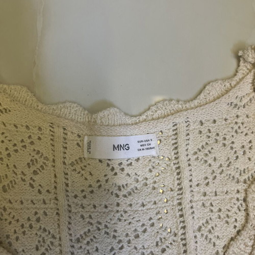 Mango knitted sleeveless top beige, small, like new
