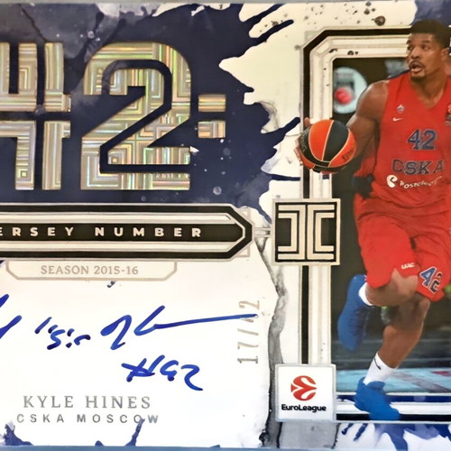 Kyle Hines EuroLeague Panini Impeccable Jersey Number 17/42