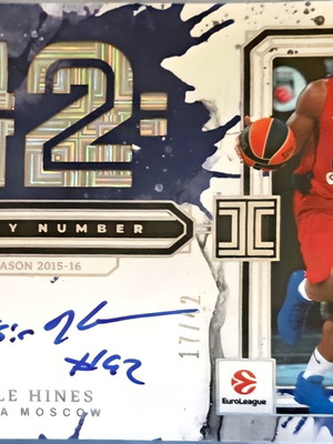 Kyle Hines EuroLeague Panini Impeccable Jersey Number 17/42