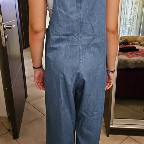 Denim jumpsuit like new, spring-summer, size XS
