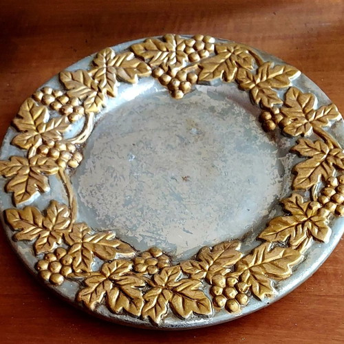 Christmas plate with candle new