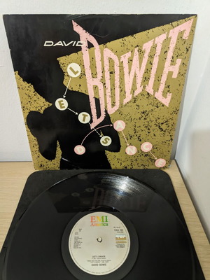 David Bowie Let's Dance 12" vinyl record used, rock