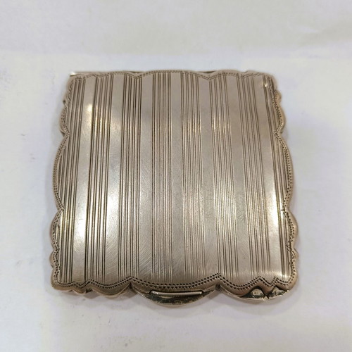 Sterling Silver 925 Powder Compact like new, Art Deco design