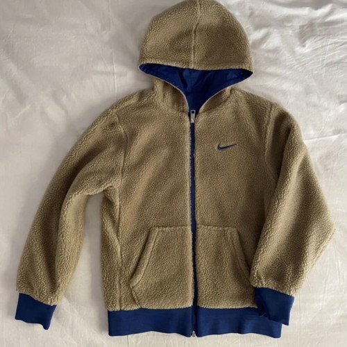 Nike double faced kids jacket for boys 10-12 years like new