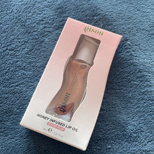 Gisou Honey Infused Lip Oil Glazed Plum new, full size 4ml