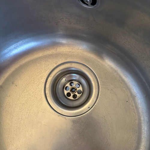 Teka round stainless steel inset sink used