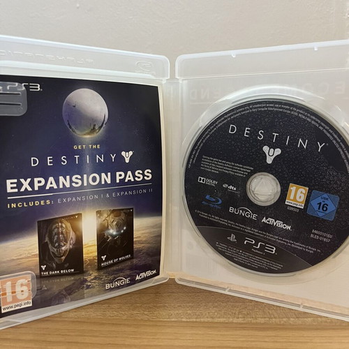 Destiny PS3 game used with booklet and worn case