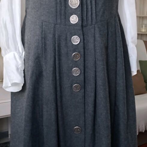 Landhaus wool dress like new, sizes M and L, dark gray