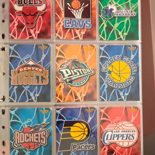 NBA Fleer Upper Deck 1996-1997 Complete Card Album used