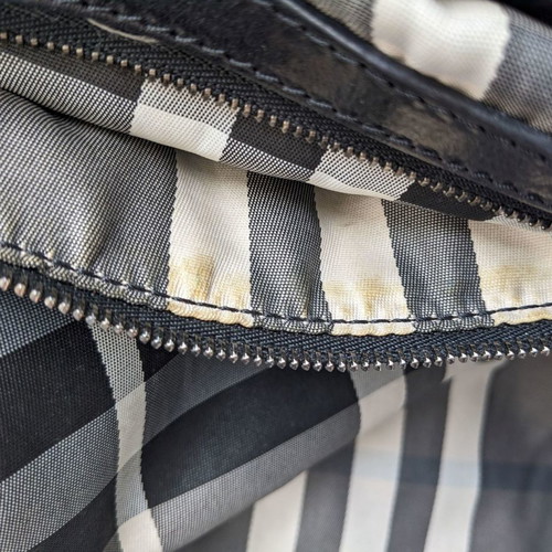 Burberry large leather shoulder bag used