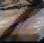  Armani jeans μαύρο μπουφάν με κουμπιά σε άριστη κατασταση στενή γραμμή large κατάλληλο και για m