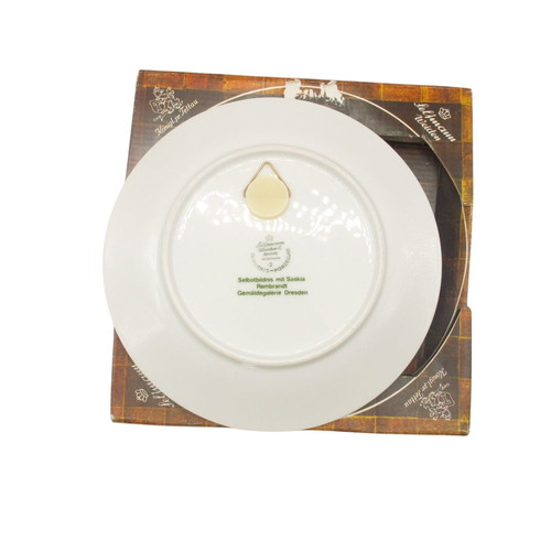 Seltmann Weiden Porcelain Plate Rembrandt Self-Portrait with Saskia New with Box