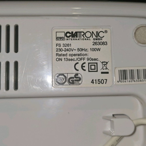 Clatronic vacuum sealer FS 3261 like new 100W
