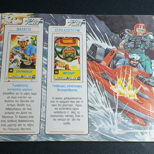 GI Joe Action Force Album 18 Stickers used