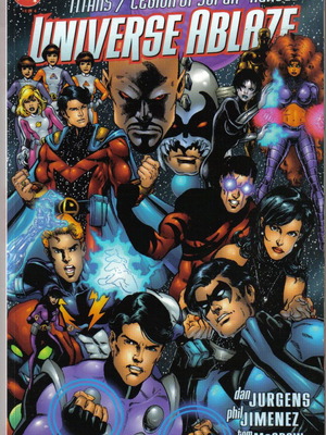 DC Comics Titans/Legion of Super-Heroes Universe Ablaze употребяван, английски