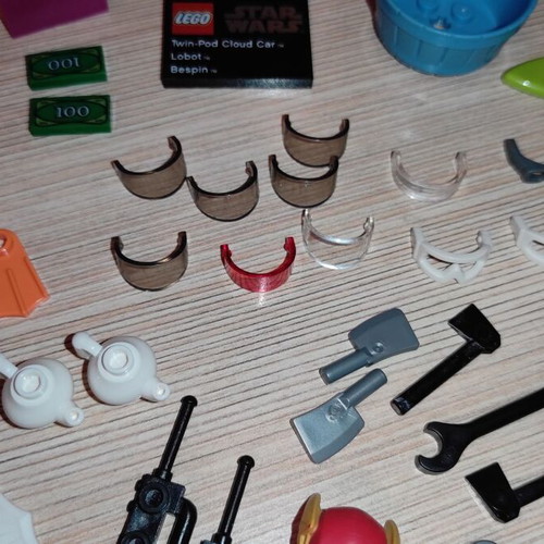 Lego parts and accessories used for custom and completion