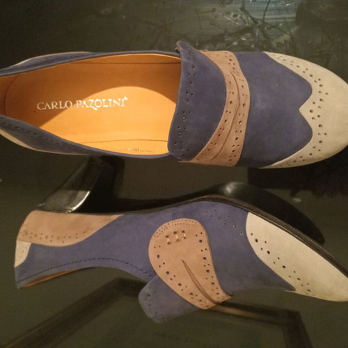 Carlo Pazolini shoes pumps size 39, regular fit, blue multicolor, new, genuine leather
