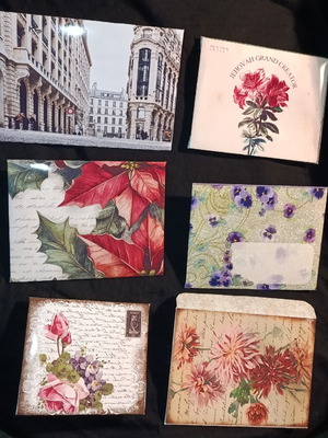 Set of 6 Handmade Envelopes on Glossy Photo Paper