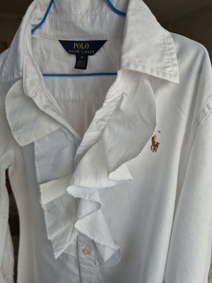 Polo Ralph Lauren kids shirt used, for 10 years old, white