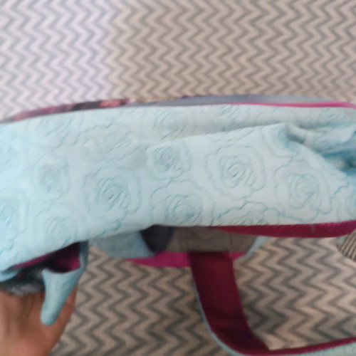 Santoro school backpack used without front flowers