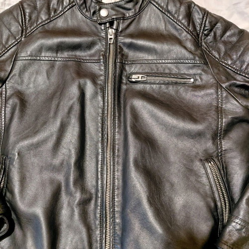 Zara leather jacket for boys 11-12 years like new