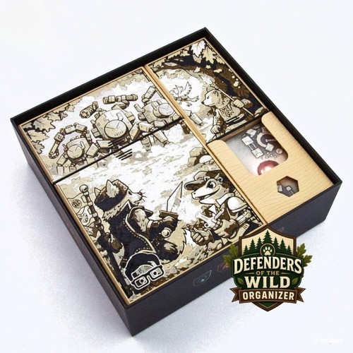 Defenders of the Wild Board Game Organizer New, 3D Printed Insert