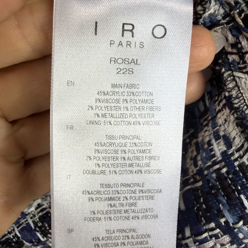 Iro Paris shirt jacket size 36 like new, colorful