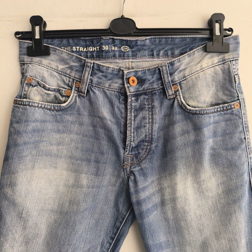C&A men's jeans size S-M, like new, 100% cotton, blue
