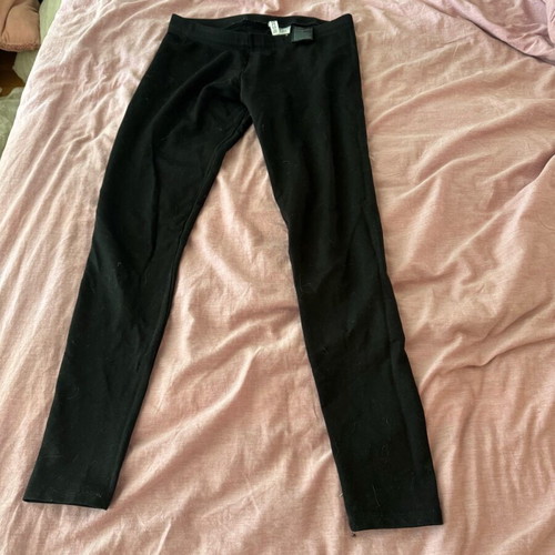 H&M black elastic leggings like new, basic, size S