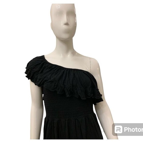 Juicy Couture black one shoulder dress like new, size L