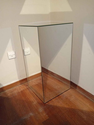 Decorative semi-floor four-sided mirrors used, set of 2