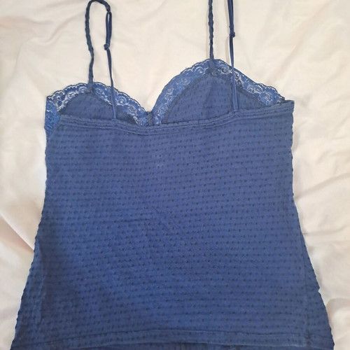 Dark Blue Lace Small Top with Coral H&M Bikini Gift like new