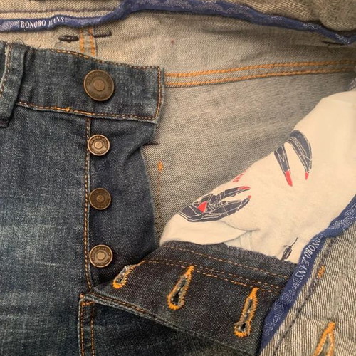 Jean shorts Bonobo used, size XS, blue