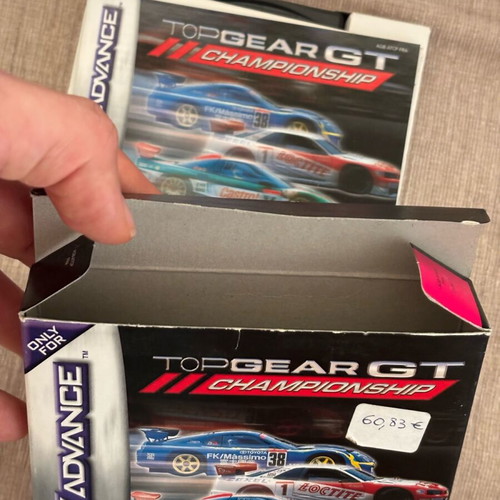 Top Gear GT Championship Nintendo GameBoy Advance used complete