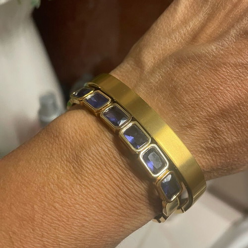 Steel bracelet new with stones