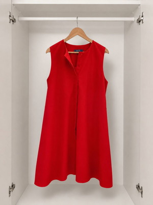 Depolo summer dress, red, size L/XL